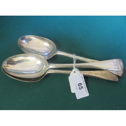 65 - Three Aberdeen Provincial Table spoons, James Gordon