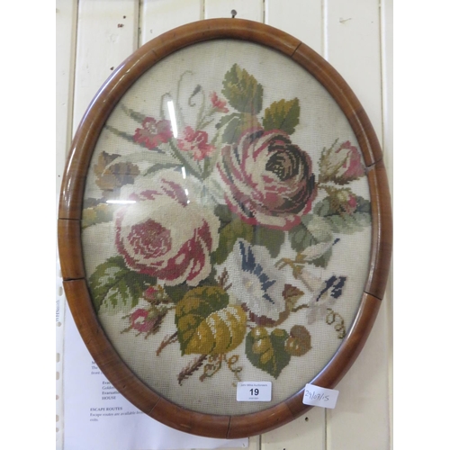 19 - Oval Framed Tapestry Picture 