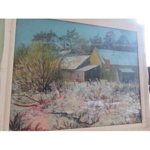45 - Framed Watercolour/Pastel 