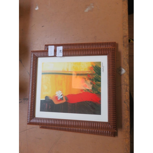 20 - Two Lithograph Prints - Hunt and Figure