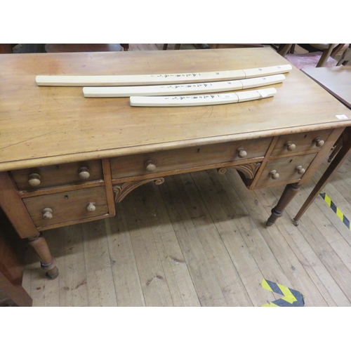 336 - Victorian Mahogany Double Pedestal Writing Desk