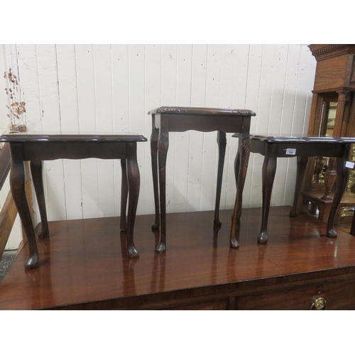 339 - Pair of Inlaid Mahogany Tables and one other