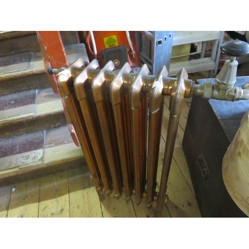 361 - Vintage Style Copper Radiator