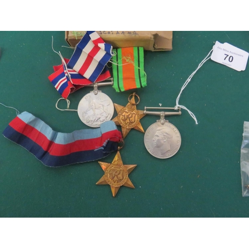 70 - WWII Medal Group in box, P. Cogle