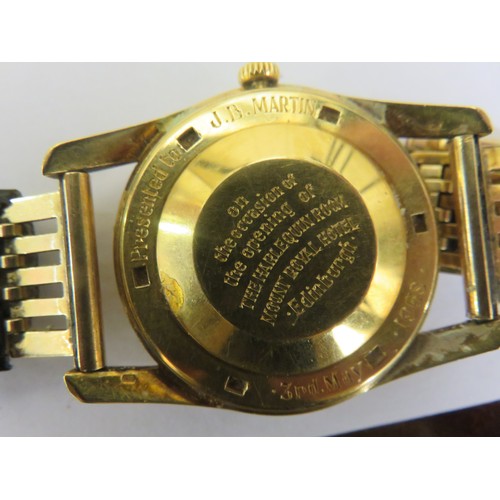 79 - Gents Nivada Wrist Watch with 9ct gold strap