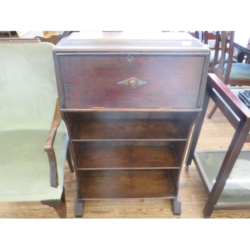 425 - Narrow Oak Writing Bureau