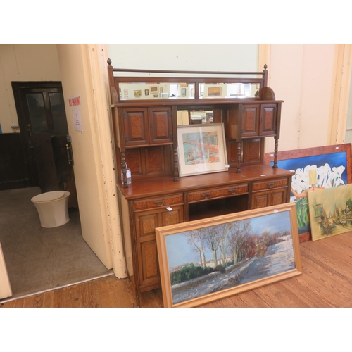 444 - 19th Century Mahogany Mirror Back sideboard