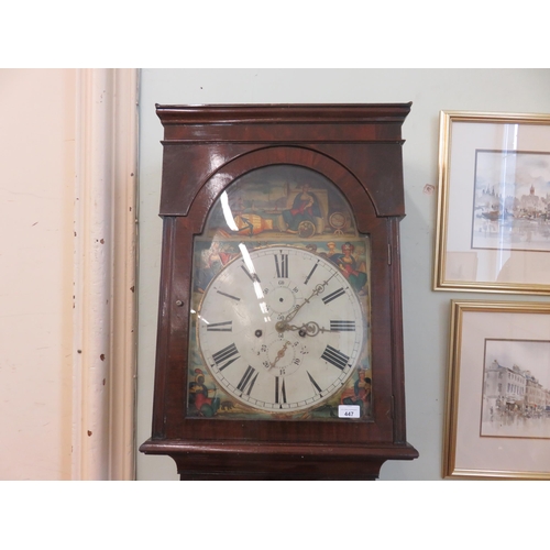 447 - Antique Grandfather Clock