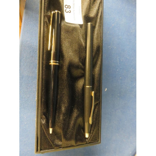 83 - Boxed Mont Blanc Pen set