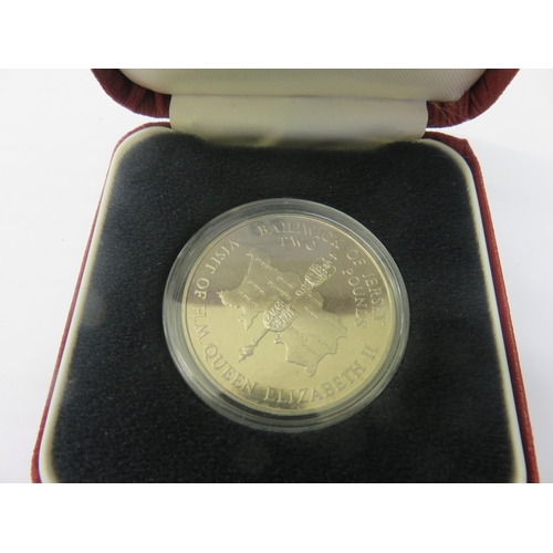 92 - Jersey silver £2 Coin 1989