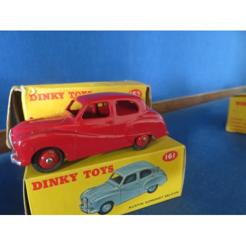 109 - Three various Boxed Dinky Model Saloon Cars