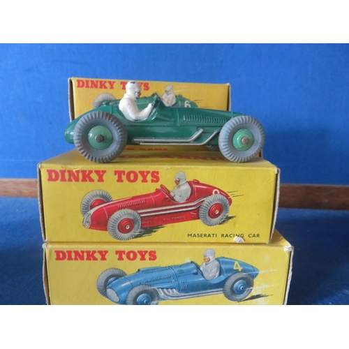 110 - Five boxed Dinky Model Racing Cars, various