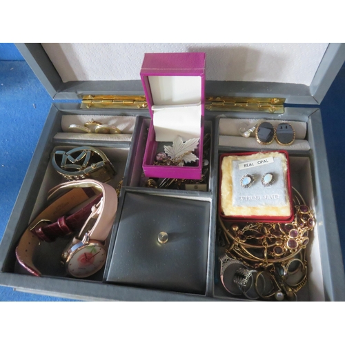 113 - Jewellery Box and contents