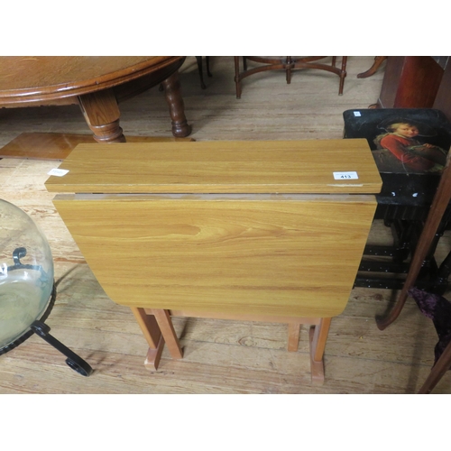 413 - Teak Drop Leaf Table