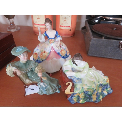 72 - Three Royal Doulton Figures