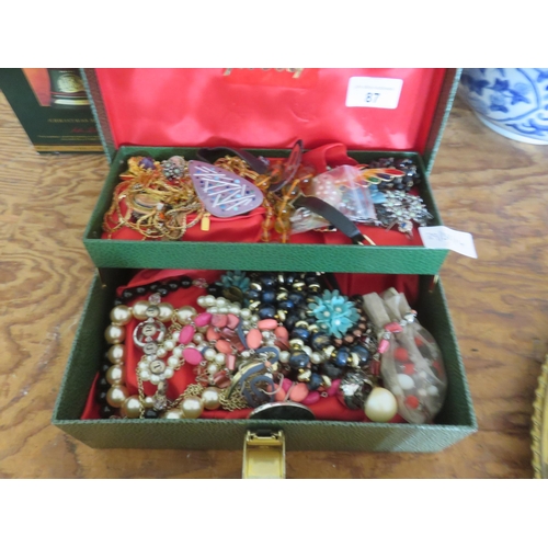 87 - Jewellery Box with lot of Jewellery