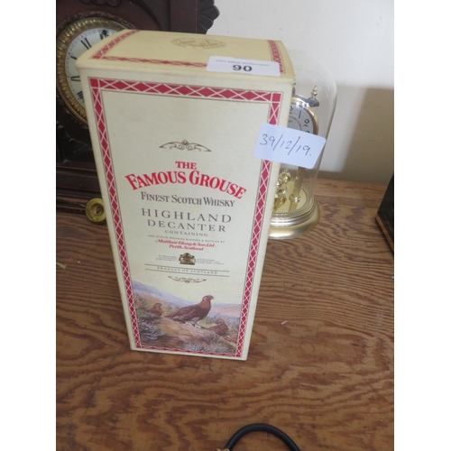 90 - Boxed Famous Grouse Highland Decanter