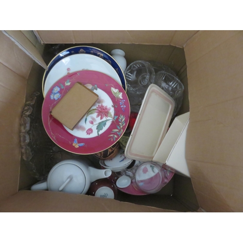 355 - Carton of Glass Ware and bric-a-brac