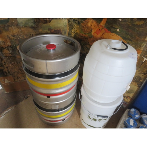 358 - Home Brew set plus two stainless steel Kegs