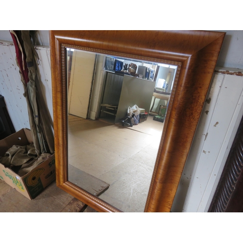 361 - Large Yew Framed Mirror