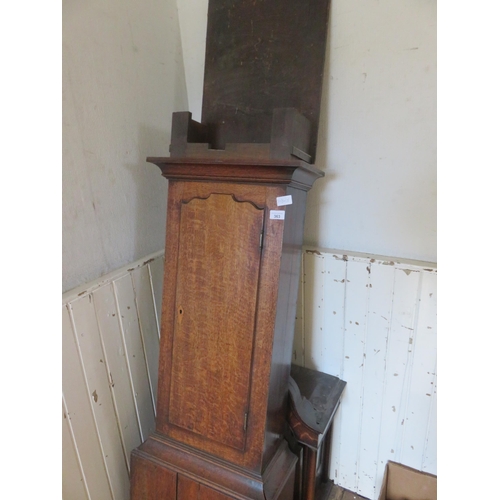 363 - Oak Longcase Clock, case only, no works