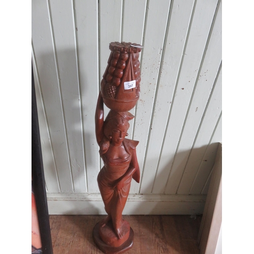 397 - Wooden Balinese Carved Figure