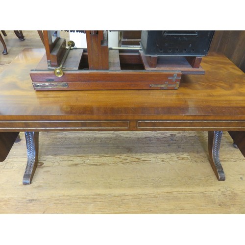 384 - Mahogany Drop Leaf Coffee Table