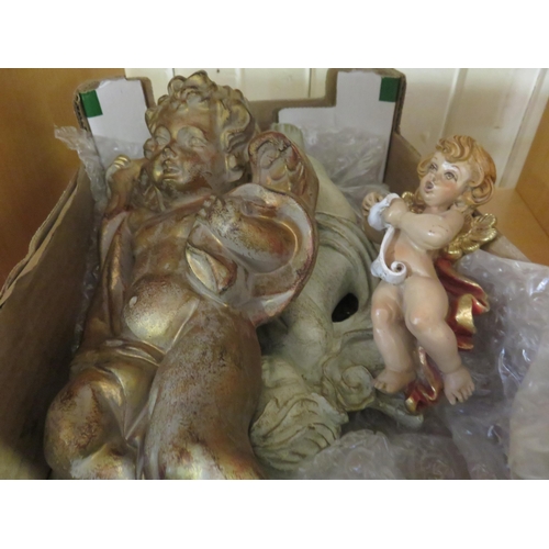 175 - Small box with Cherub Figures