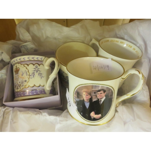 179 - Four Commemorative Mugs