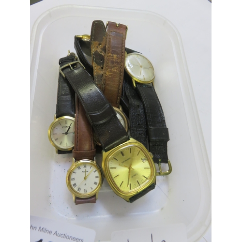 198 - Lot of Vintage Watches, Rotary, Lanco, Excalibur, Accurist etc.