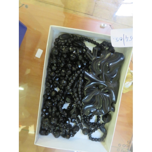 226 - Lot of Jet Jewellery etc