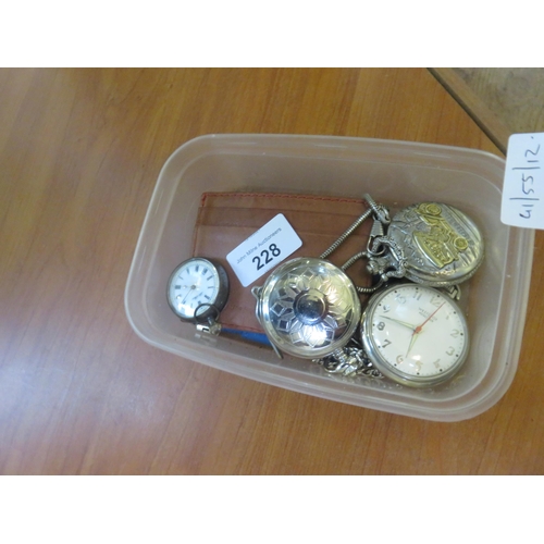 228 - Lot of Pocket Watches and Chains