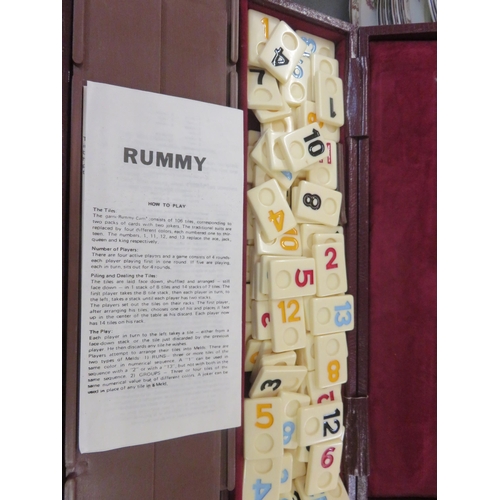 243 - Cased Mah-Jongg Set and Cased Rummy Set