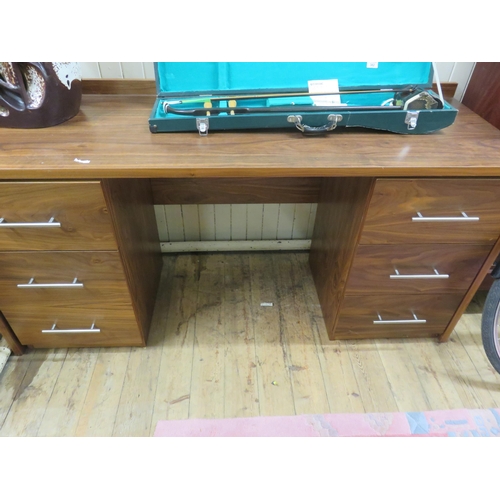 441 - Modern Double Pedestal Writing Desk