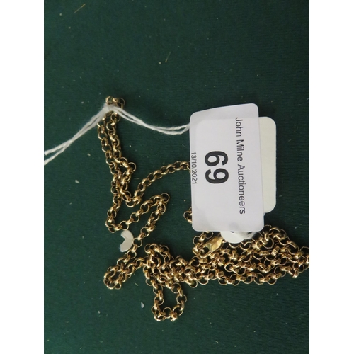 69 - 9ct Yellow Gold Chain 13.4g