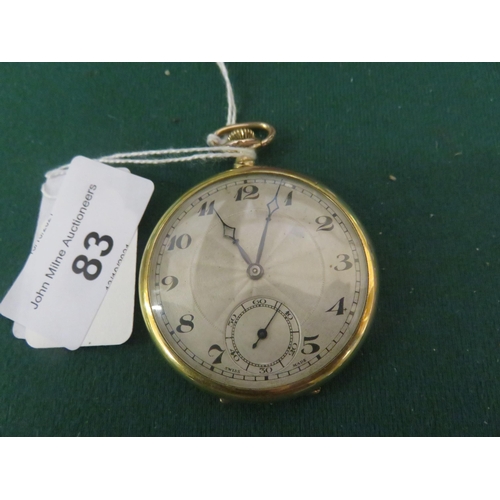 83 - Rolled Gold Art Deco Pocket Watch