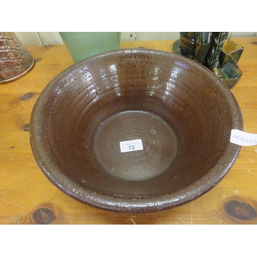 72 - Earthenware Bowl