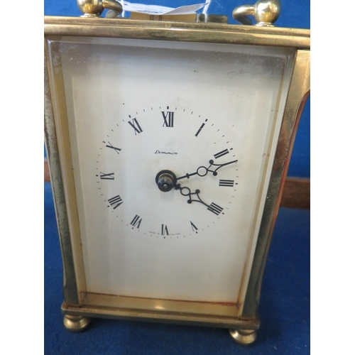 46 - Dominion Bass and Glazed Carriage Clock