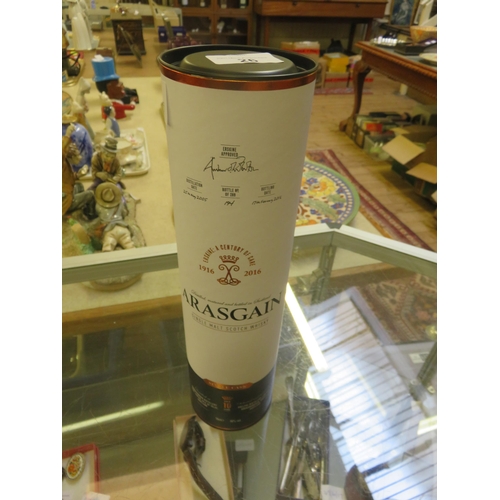 26 - Arasgain single Malt Scotch Whisky 46% Single Hogshead Cask, aged 10 years Ltd Edn.
