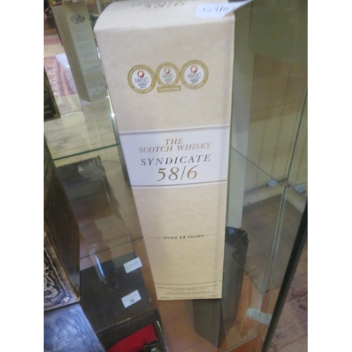 32 - Boxed Bottle The Scotch whisky Syndicate 58/6