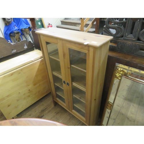 430 - Pine and Glazed two door Cabinet