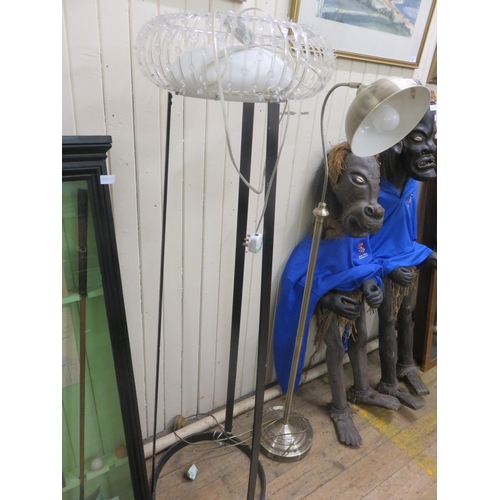 450 - Two Metal Floor Lamps