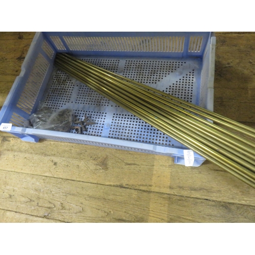 457 - Set of Brass Stair  Rods