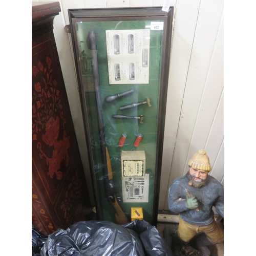 470 - Large Cased Shotgun Display