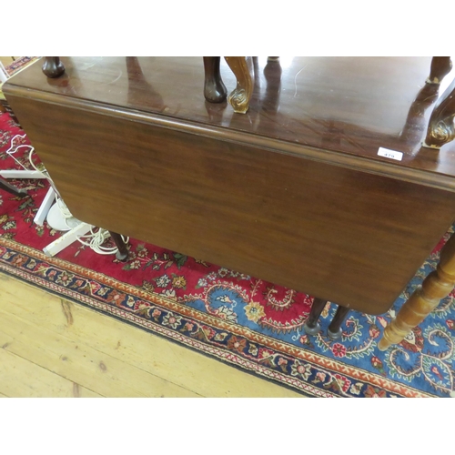 479 - Mahogany Drop Leaf Table on Pad Feet