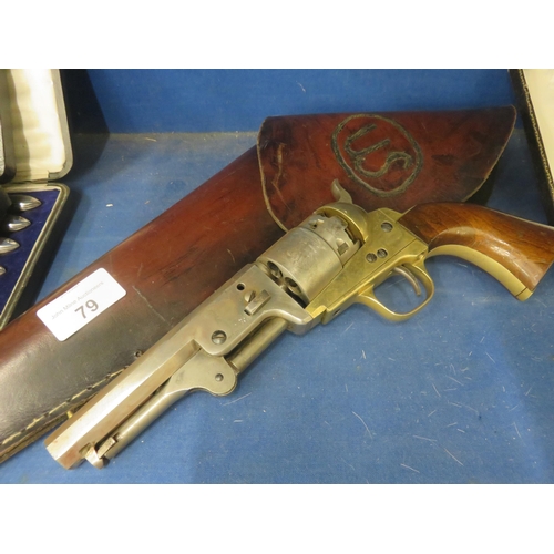 79 - Replica Colt Revolver with Holster