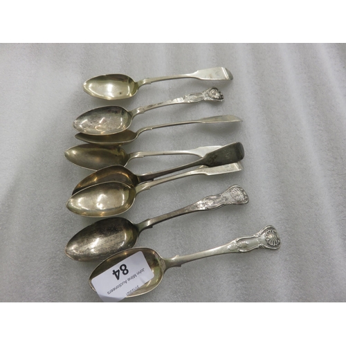 84 - Eight Silver Teaspoons