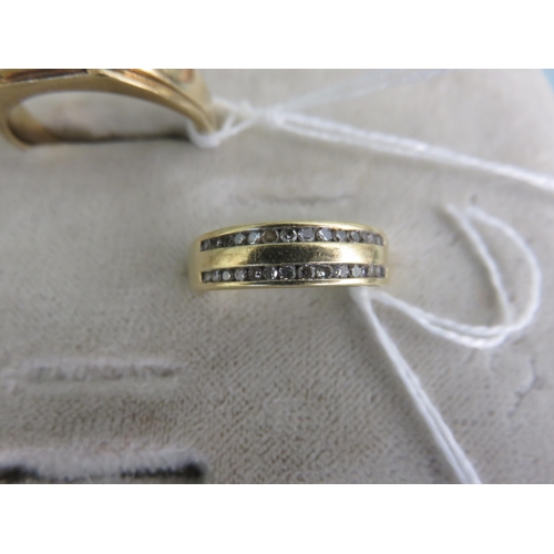 107 - 18ct Gold and Diamond Half Eternity Type Ring