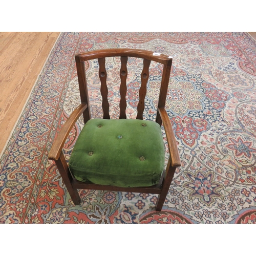 353 - Mahogany Elbow Chair