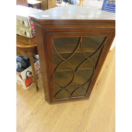 392 - Inlaid Mahogany and Glazed Corner Cabinet